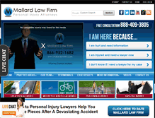 Tablet Screenshot of mallardlawfirm.com